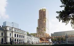 Nordisk lys Oslo S Christian Fredriks plass. Illustrasjon: Reiulf Ramstad Arkitekter og C F Møller