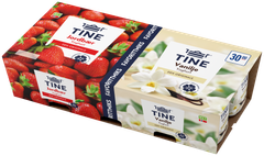 Nå får du dine smaksfavoritter, jordbær og vanilje, i en praktisk 8-pakning. TINE® Yoghurt Jordbær & Vanilje 8 x 125 g. Eksklusiv nyhet i REMA 1000.