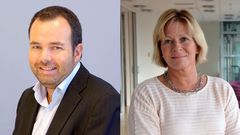 Administrerende direktør i Neumann, Kjell Paulsrud og direktør for Virke Byggevarehandel, Aslaug Koksvik.