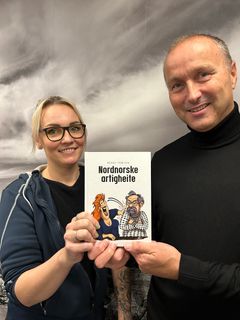Lisa Evenmo og Ronny Trælvik har samarbeidet om dette bokprosjektet. Foto: Bok i Nord
