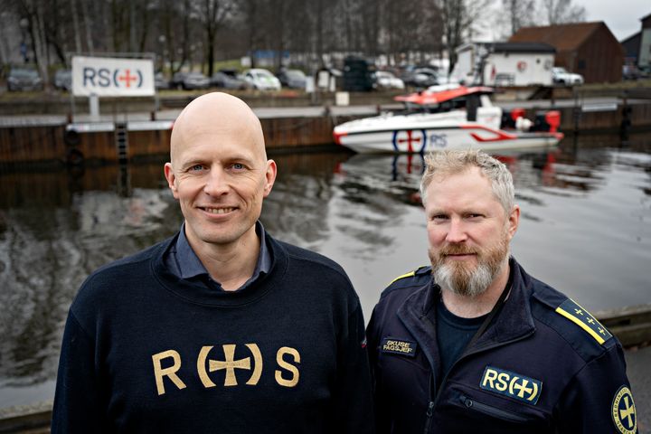 To nye fjes i Redningsselskapets ledergruppe. Hasse Lindmo (t.v.) og Matt Skuse går i 2020 inn som henholdsvis direktør for kommunikasjon og bærekraft og direktør for RS Akademiet.