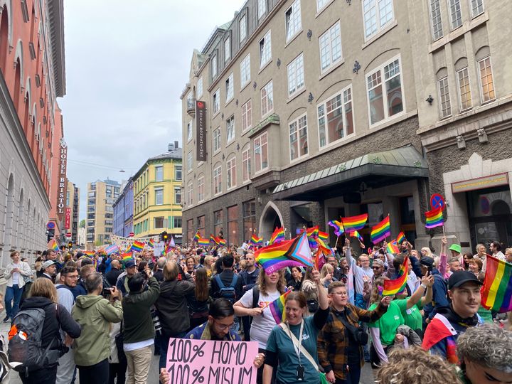 Regnbuetoget. Foto: Alex Benjamin Jørgensen / Oslo Pride