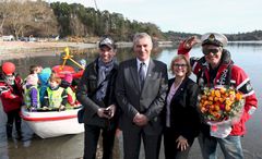 Elias-designer Bård Eker sammen med Nicolai Jarlsby, Rikke Lind og Alex Rosén.