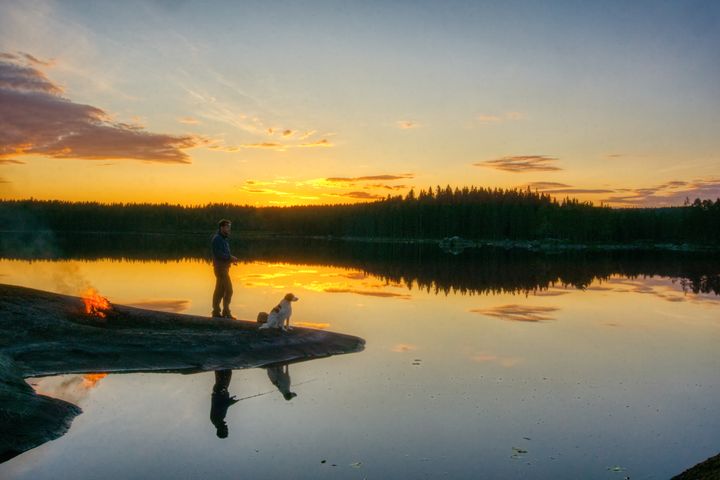 Fiske i Meitsjøen Foto: Torkel Skoglund