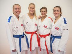 Klare for Berlin: Gitte Brunstad, Lotte Andersen, Bettina Alstadsæther og Andrine Hilton.