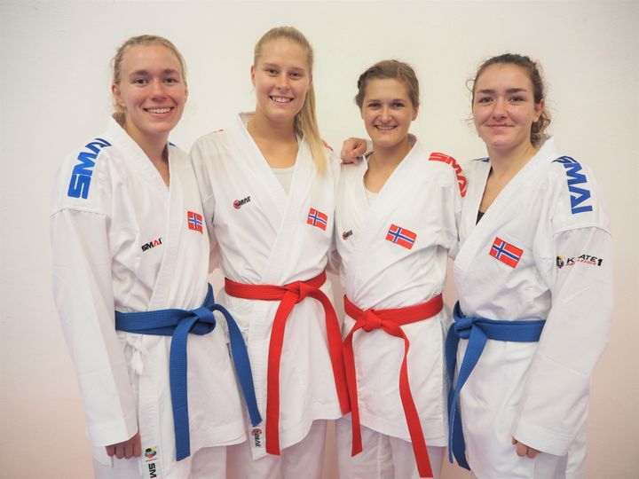 Klare for Berlin: Gitte Brunstad, Lotte Andersen, Bettina Alstadsæther og Andrine Hilton.