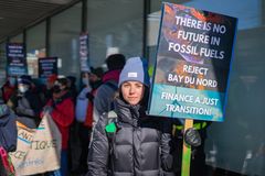 Fra demonstrasjon mot oljeutvinning i Bay du Nord, 4. Mars 2022 i Montreal, Canada. ©gabriel_pelland