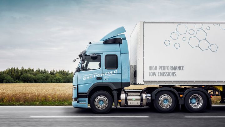 Langtransport er et av markedene der biogass kan bidra til å redusere bruk av fossil energi. Foto: Volvo Truck Corporation. Gjengitt med tillatelse.