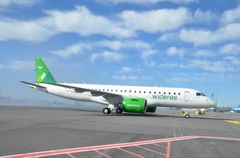 Widerøe's Embraer E190-E2 will operate Bergen - Liverpool from August 17th. (Photo: Avinor)
