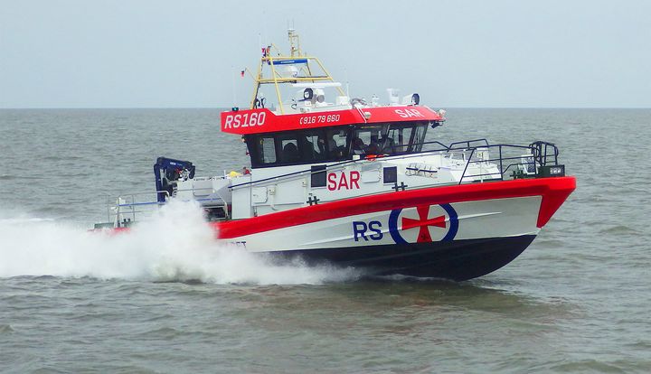 SOLID FARTØY: Bergens nye redningsskøyte blir blant landets raskeste med toppfart på 42 knop. Bildet viser RS 160 «Horn Rescue».
