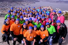 Bilettekst: StormGeo under feiringa av 15-årsjubileumet i Bergen tidlegare i år. Foto: Pål S. Schaathun