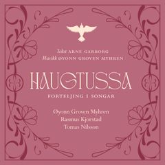 Cover: HAUGTUSSA - forteljing i songar. Cover design: Rune Mortensen.