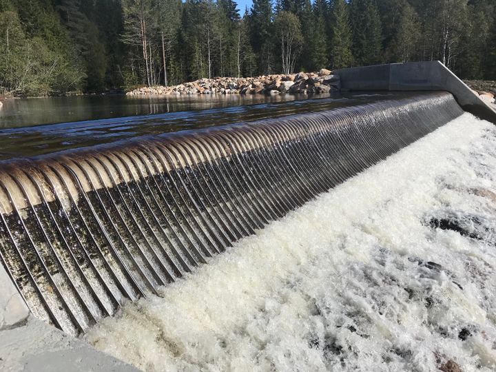Stadig flere aktører velger Coanda-inntak når de bygger småkraftverk. Foto: Lars Midttun, NVE