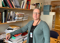 LEDER ARBEIDET: Professor Brita Bjørkelo, PHS. Foto: Runar Kvernen
