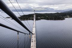 Hålogalandsbrua sett fra brutårnet på Narvik-siden. Foto: Ragnhild Heggem Fagerheim