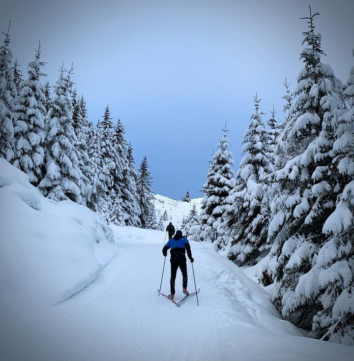 Mye snø og godt skiføre er ikke hverdagskost i Bergen. Byen har hatt den tiende kaldeste toukersperioden noen gang målt. Foto: Lillan Kalve