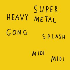 Cover, Super Heavy Metal. Design: Aslak Gurholt, Yokoland