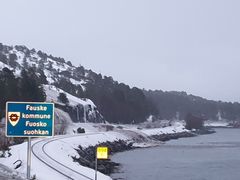 Både riksveg 80 og Nordlandsbanen vil være stengt fram til torsdag. Foto: Ida Bohlin, Statens vegvesen