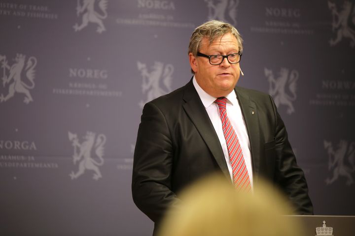 Fiskeri- og sjømatminister Harald Tom Nesvik. Foto: NFD