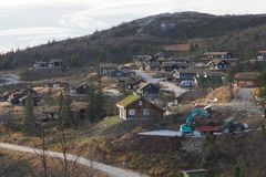 Hyttebygging er ei viktig årsak til nedbygginga av norsk natur, som igjen gir meir utslepp av klimagassar frå endra arealbruk. Foto: Sigve Reiso, Naturarkivet.