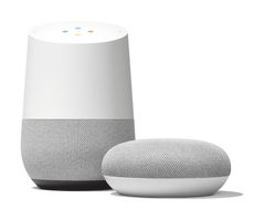 Google Home og Google Home Mini. Foto: Google