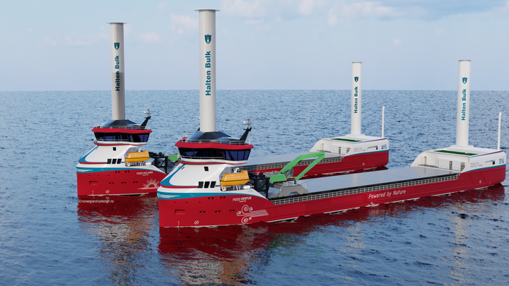 The company Halten Bulk AS receives NOK 142 million in support from Enova for the construction of two hydrogen ships.