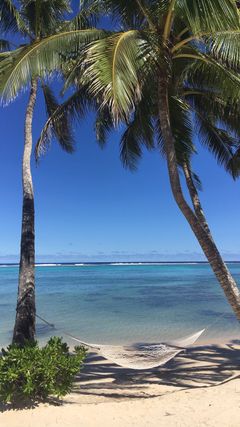 Avslapping på Little Polynesia Resort på øya Rarotonga.