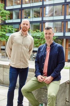 Business Lead, Stian Rekdal Nielsen og CTO i Witted Norge, Isaac Gray, etablerer Mavericks Norge. Foto: Jonathan Vivaas Kise