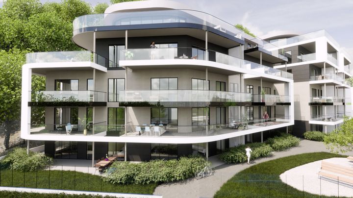 Strøm Gundersen Vestfold has entered into an agreement with Moods Eiendom to build the apartment project Fjeldvig in Sandefjord. Ill. Point Design.