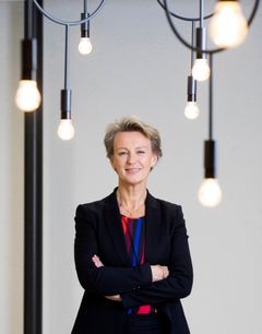 Lanserer ny profil for selskapet. Elisabeth Heggelund Tørstad, Administrerende direktør i Asplan Viak. Foto: Nina Rangøy