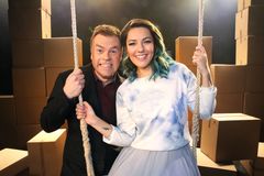 13. januar 2018 debuterer Ole Rolfsrud og Selda Ekiz som programlederduo på NRK1. Foto: Ole Kaland/NRK.