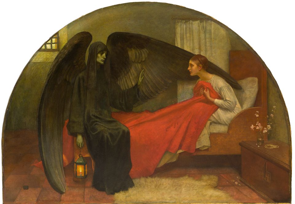 Marianne Stokes, «Døden og den unge jenta», 1908.