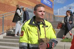 Dronepilot Espen Stabell fra Alarmsentral Brann Øst