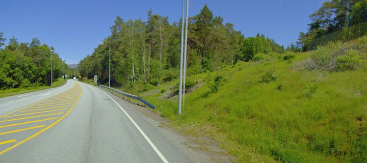 Frå strekninga Førland - Ådland i Stord kommune. Foto: Statens vegvesen