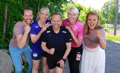 Anders Hoff, Heidi Løke, Thorir Hergeirsson, Katrine Lunde og Helene Olafsen. Foto: Espen Solli/TV 2
