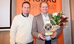 Utdeler Andreas Viestad og Per Odd Gjestvang. Foto: Matmerk