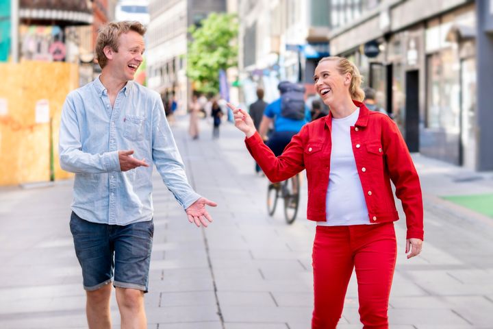 Erik Solbakken og Katarina Flatland. Foto: Espen Solli / TV 2