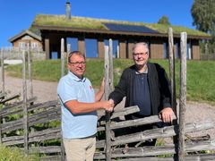 Audun Bringsvor og Trond G. Hagen lover at den nye organisasjonen betyr et enda bedre tilbud til landets hytteeiere. Foto: Erik Helli/NHF