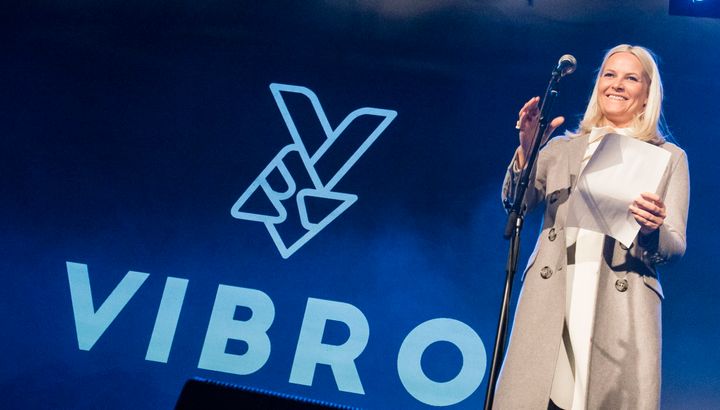 Kronprinsesse Mette-Marit deltok på VIBROs lansering av "Nye Forbilder" (sesong 2).