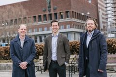 F.v. Jon Vatnaland, Senior Partner i HitecVision, Martin S. Lundby, Visekonsernsjef og konserndirektør vekst og investeringer i Hafslund Eco og Erik Botnevik, Norges-ansvarlig i Infranode.