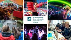 Bildekollasj fra Den kulturelle skolesekken. Foto: Kulturtanken