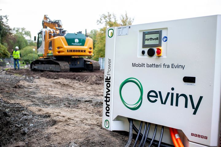 Stor interesse i marknaden gjer at Eviny trappar opp satsinga på batteri og ladeløysingar til byggjeplassar og andre som har eit kortvarig energibehov. (Foto: Odd Mehus)