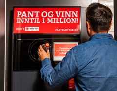 Vinneren i Tønsberg ble pantemillionær nummer 100, siden lotteriet startet i 2008. Illustrasjonsbilde: Katrine Lunke