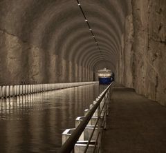 Kystverket er på jakt etter smarte tekniske løsninger til Stad skipstunnel. Det tekniske utstyret på innsiden av tunnelen skal tåle sjøvann, korrosjon, tåke, – ja, helt andre forutsetninger enn det er i en vanlig veitunnel. Foto: Kystverket/Snøhetta/Plomp