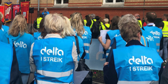 Delta meldte i dag plassfratredelse for 39 medlemmer. Det kan bli streik i Oslo kommune fra 27. mai. (arkivfoto)