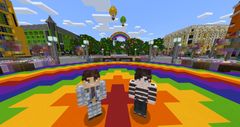 Sex og Politikk har vært fagpartner i utviklingen av en Pride-verden i MinecraftEducation. 
