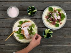 Aktiviser barna i romjulen: la de lage digge 'restewraps' med rester av pinnekjøtt eller ribbe. Foto: matstart.no