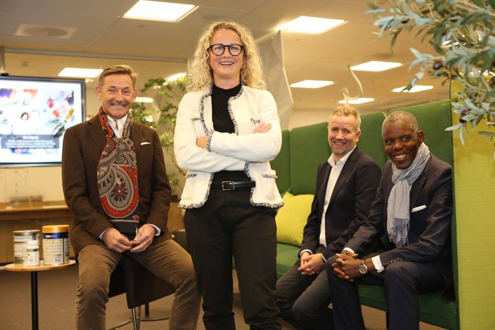 Billedtekst: Fra venstre: Erik Langaker, styreleder Kezzler, Christine C. Akselsen, CEO i Kezzler, Kaare Helle, investeringsdirketør i DNV Ventures og Patrick Sandahl, investeringsdirektør i Investinor