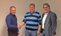 Administrerende direktør Even Leira i GK Elektro, daglig leder Tor-Kristian Steffenakk i Installatøren AS og konsernsjef Jon Valen-Sendstad i GK Konsern AS.