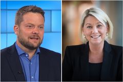 Roger Sevrin Bruland og Monica Mæland er utnevnt til æresalumner ved Universitetet i Bergen. Foto/ill.: NRK/ Torbjørn Tandberg